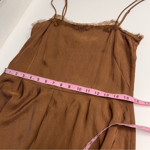 Flawed Vince XS dress pockets adjustable spaghetti strap lace style neckline - Picture 5 of 16